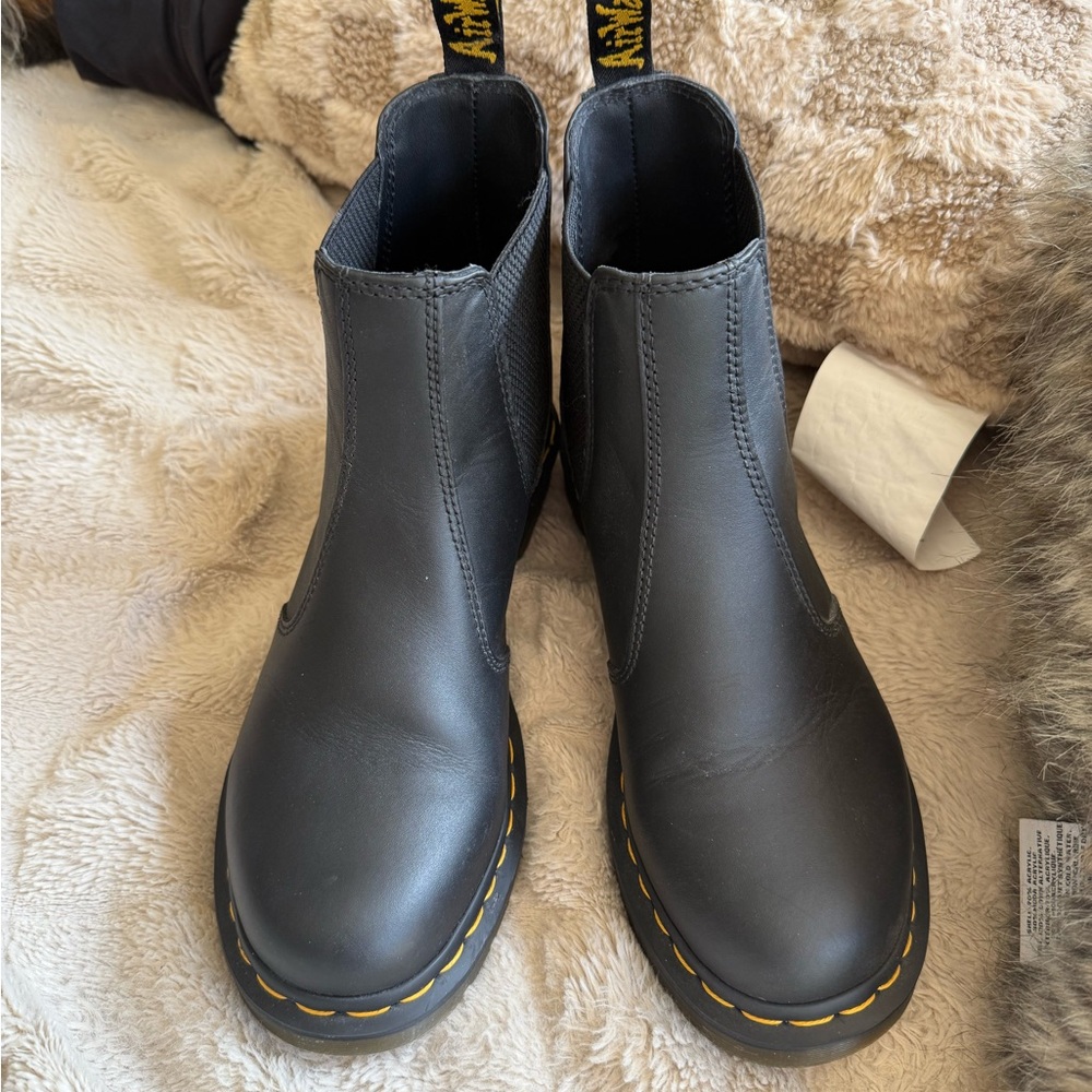 Black Leather Chelsea Boots